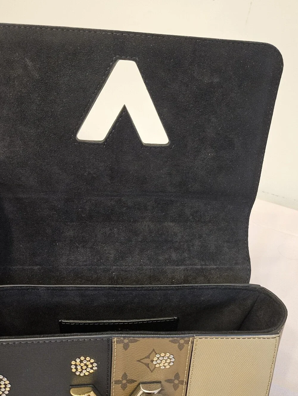 Louis Vuitton Limited Edition Monogram Studded Twist MM Bag